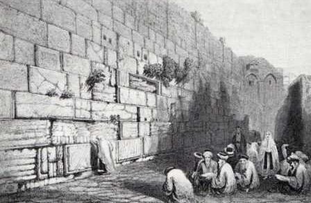 Wailing wall 1840